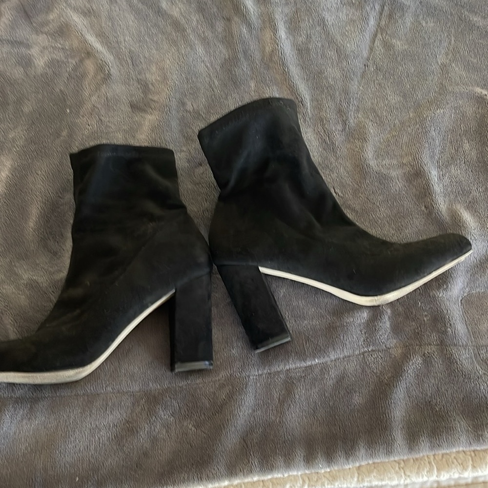 Black Booties. Gently Worn - image 2
